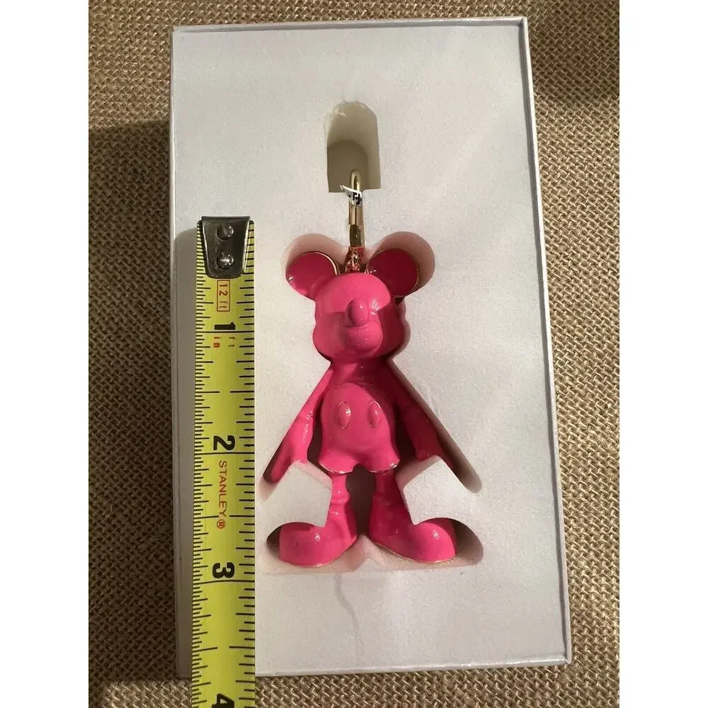 Disney X Baublebar Hot Pink Mickey Mouse Bag Charm Keychain -Rare/HTF